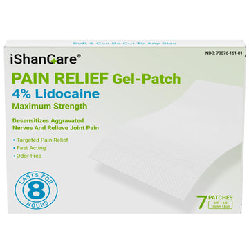 ishancare Maximum Strength Lidocaine Patches 4%, Flexible & Stay-Put Pain Relief for Knees, Elbows, and Lower Back, Fast-Acting Unscented Medicated Patch, 7 Count ishancareAu supplements