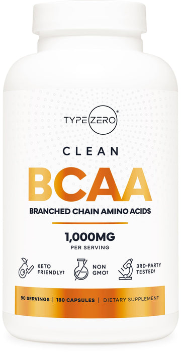 Type Zero BCAA 1000mg (180 Capsules, 90 Servings), Branched Chain Amino Acids (500mg of L-Leucine, 1000mg of L-Isoleucine and L-Valine) Type ZeroUS supplements