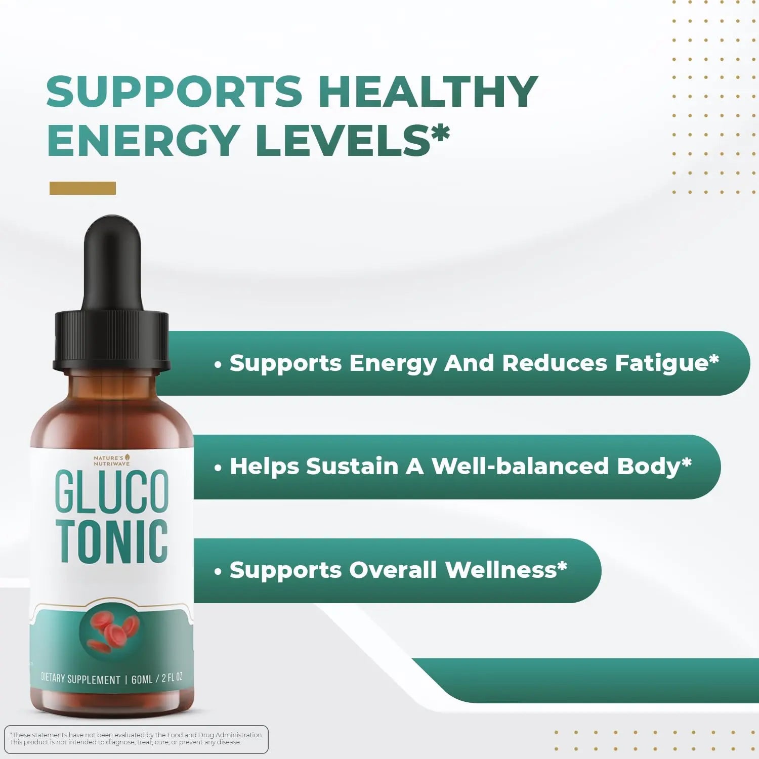 Nature’s NutriWave GlucoTonic – Liquid Formula with Chromium & Herbal Extracts – Natural Flavor – Non-GMO – 60ml, 2FL OZ, 60 Servings, 1 Month Supply Nature’s NutriWaveAu supplements