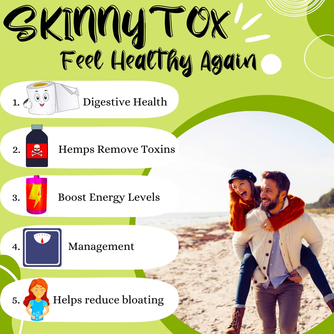 Skinnytox 15 Day Colon Cleanse Detox, Supports Healthy Bowel Movements Flushes Toxins Advanced BionetixUS supplements