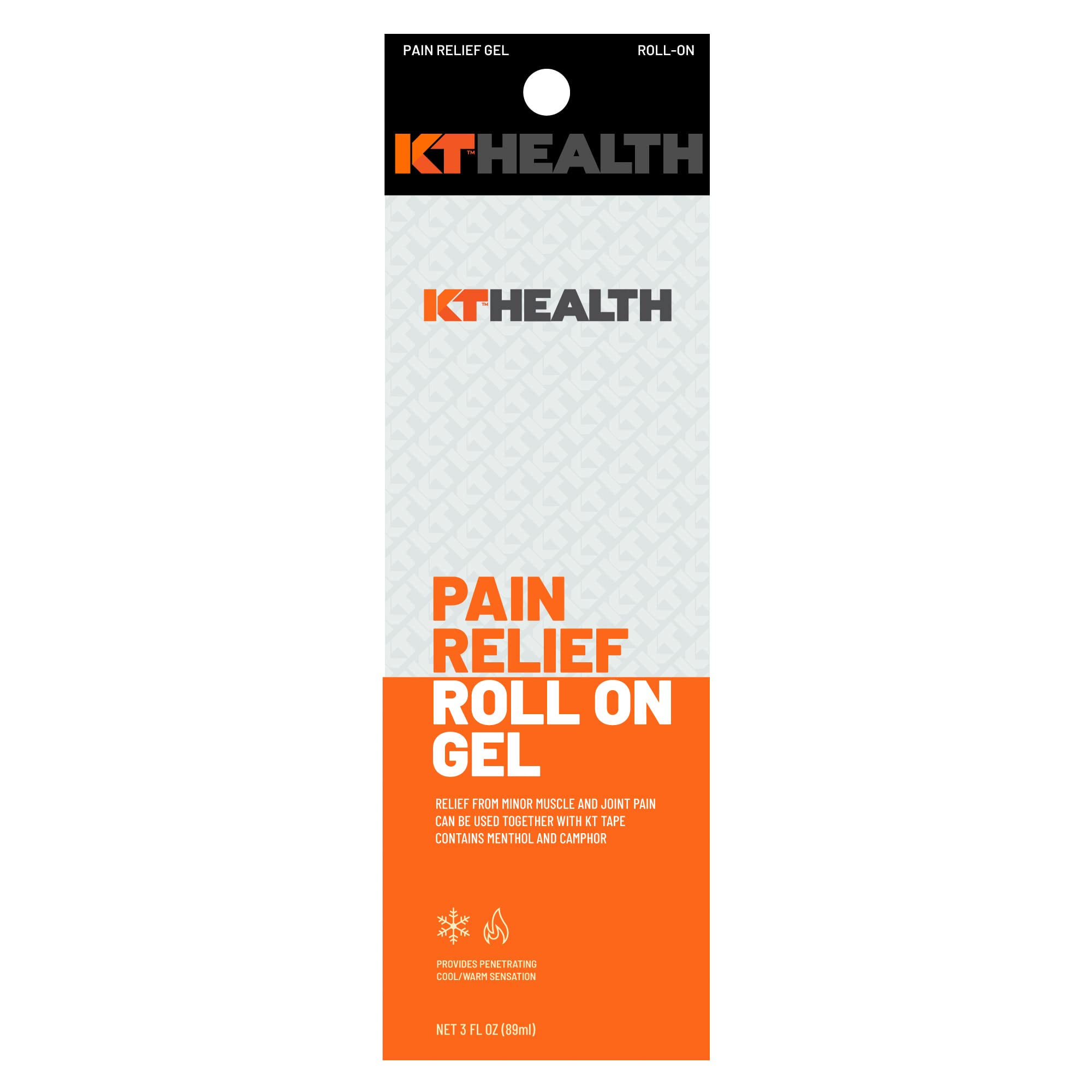 KT Tape Health, Pain Relief Gel, Time-Released Topical Relief from Back Pain, Sciatica and Arthritis, 3.0 oz Roll-On KT TapeAu supplements