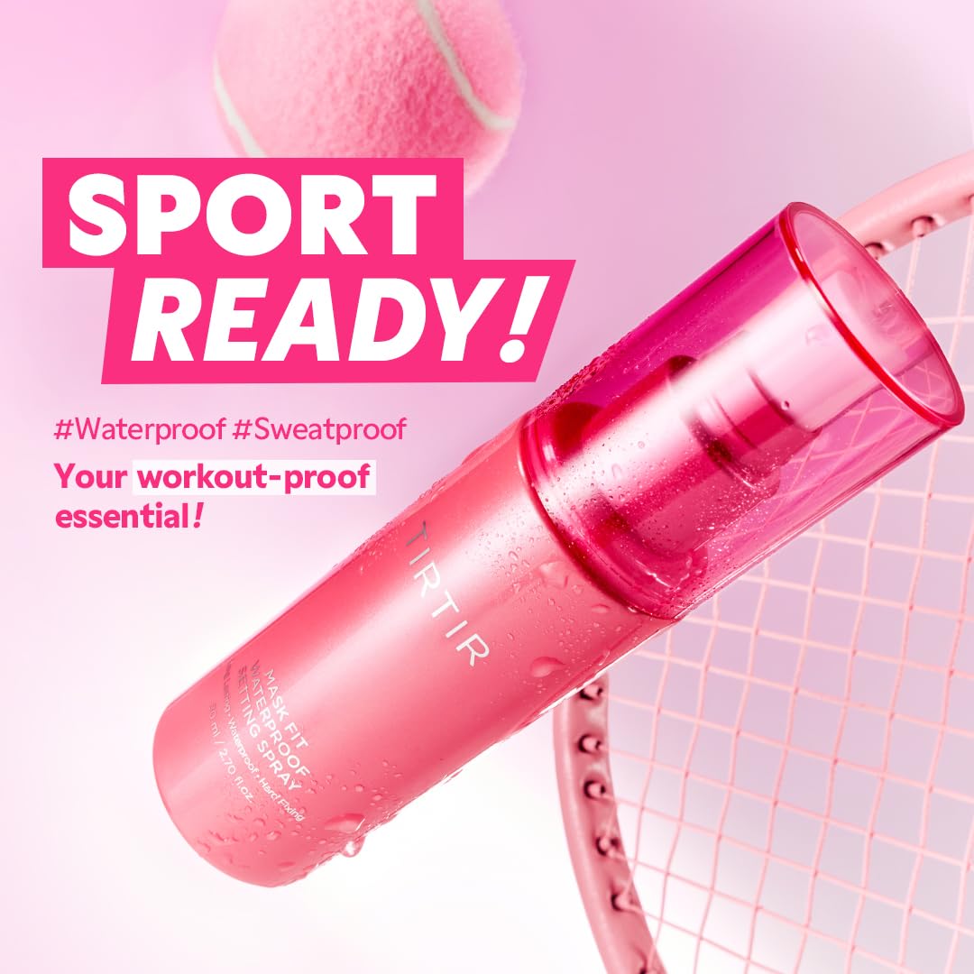 TIRTIR Waterproof Setting Spray – 24 Hour Long Lasting Fix, Sweatproof Water Resistant Makeup Finisher – Ethanol Free, Semi Matte Finish for Oily Skin – Korean Makeup Fixer TIRTIRAu supplements