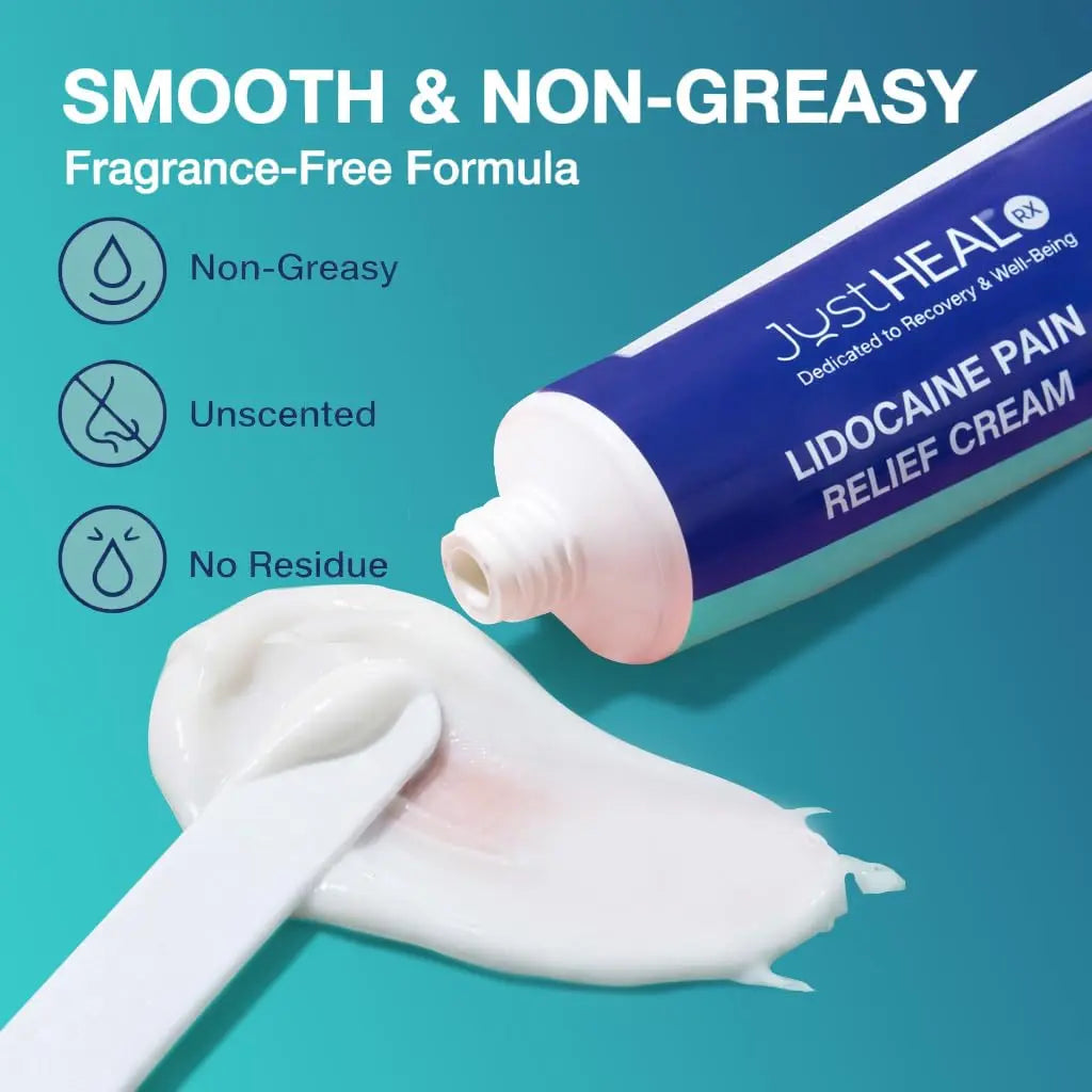 JustHeal RX Lidocaine Cream for Hemorrhoids | 2 OZ Tube – Fast-Acting 4% Lidocaine Numbing Cream & Topical Analgesic Cream for Anorectal Itch Relief | OTC Lidocaine Cream Maximum Strength JustHeal RXAu supplements