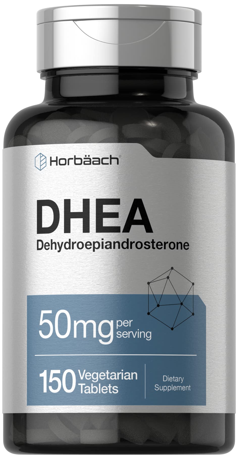 DHEA 50mg 150 Tablets | Non-GMO, Gluten Free Supplement | by Horbaach HorbäachAu supplements