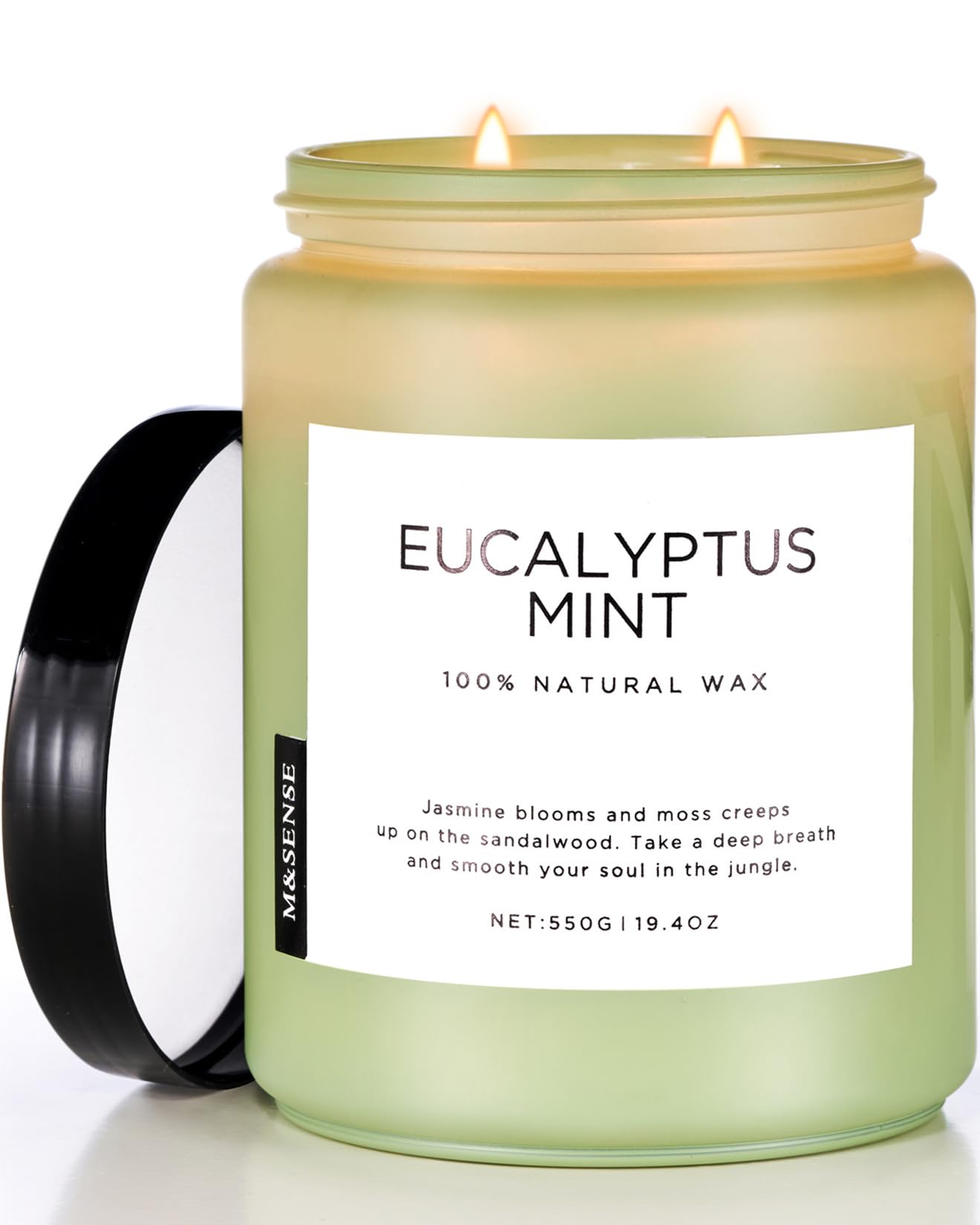 M&SENSE Eucalyptus Mint Candles for Home Scented, 19.4oz 110 Hours Burn Soy Aromatherapy M&SENSEAu supplements