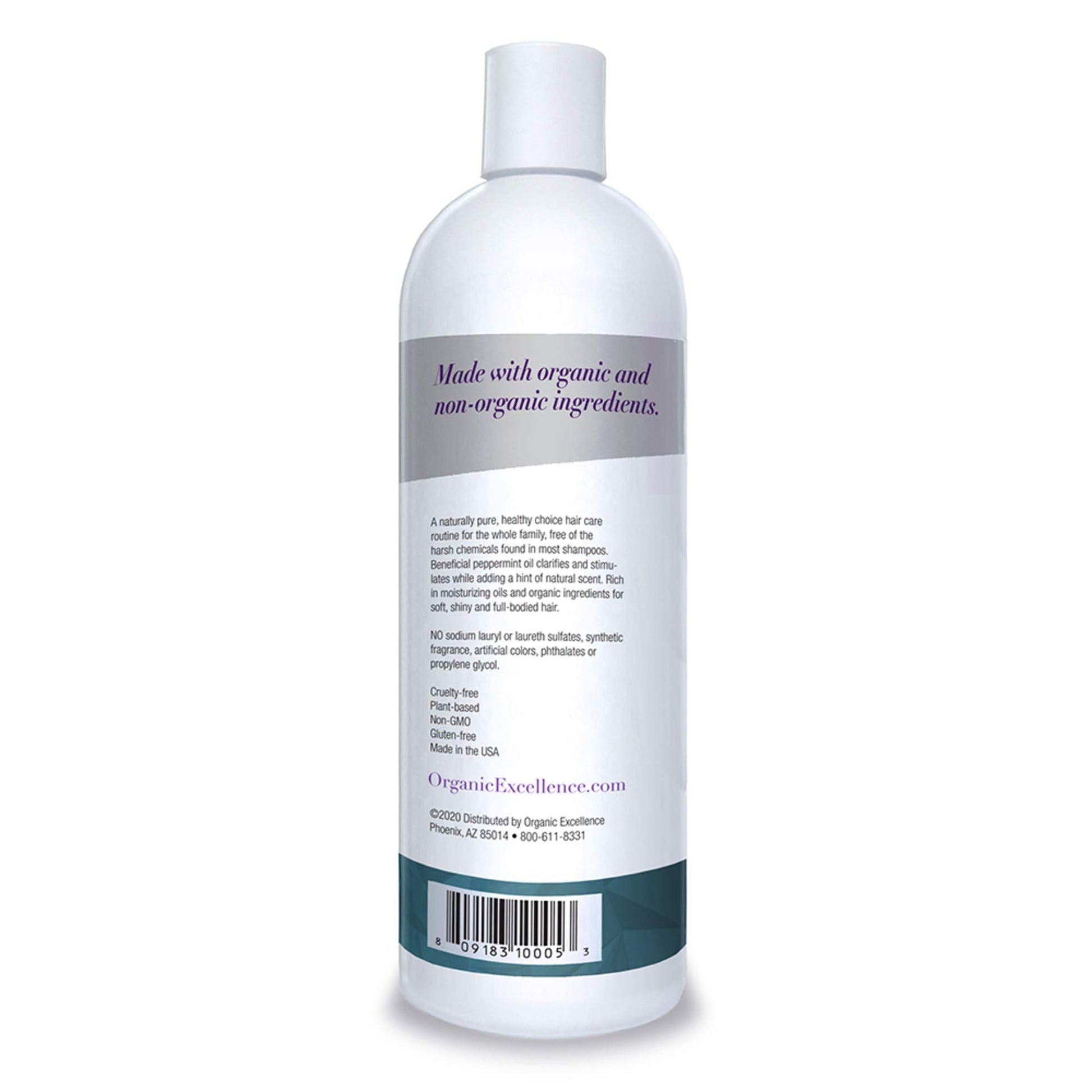 Organic Excellence Wild Mint Shampoo - 16 oz Organic ExcellenceAu supplements