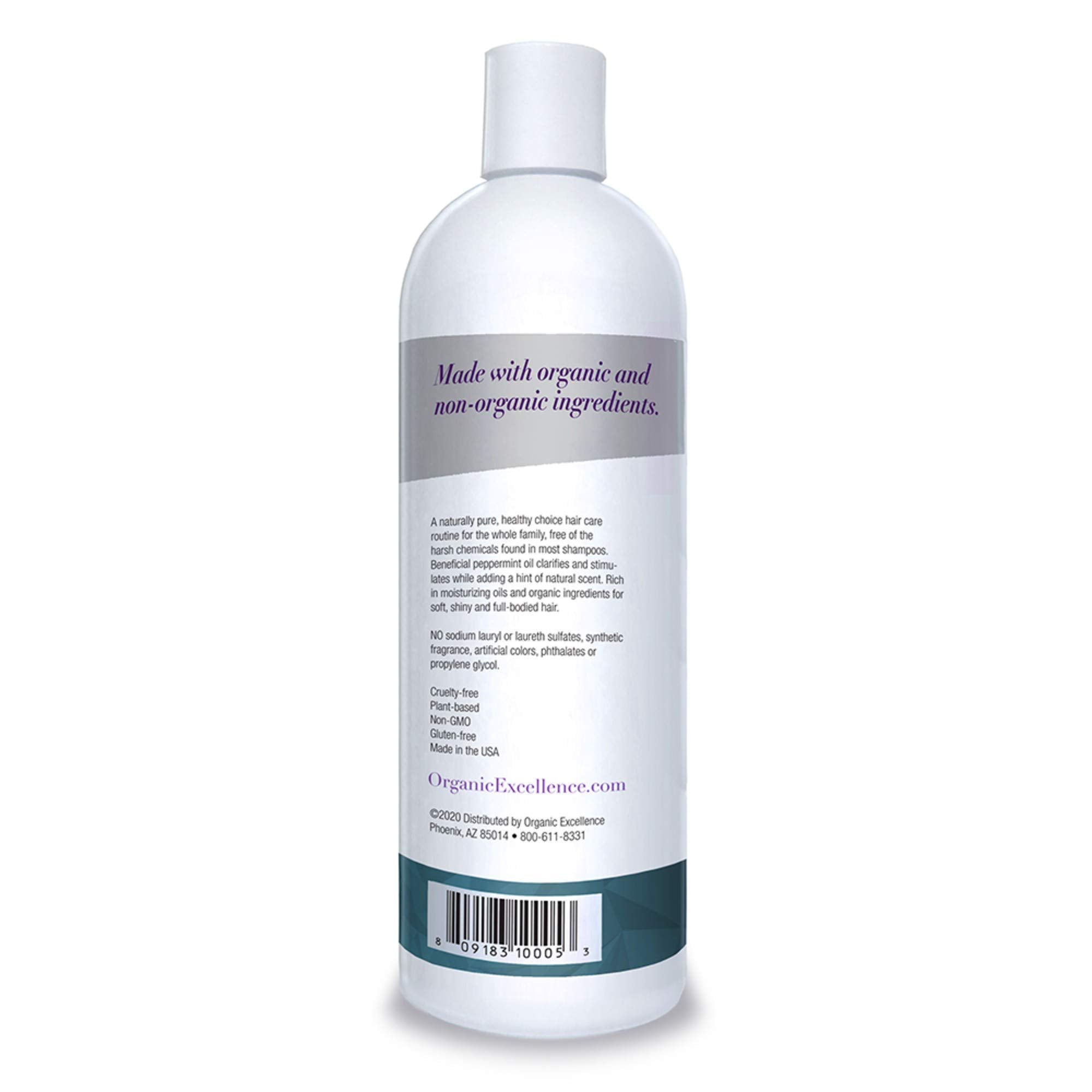 Organic Excellence Wild Mint Shampoo - 16 oz Organic ExcellenceAu supplements