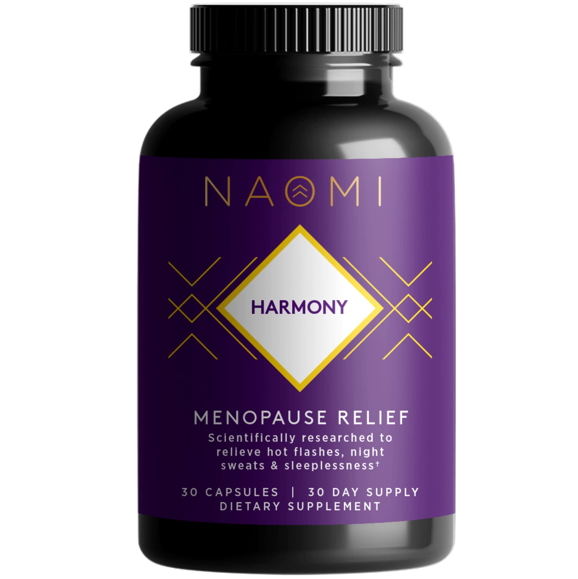 NAOMI Harmony Menopause Relief Supplement – Hormone Balance Support for Hot Flashes – 30 Veggie Capsules NAOMIAu supplements