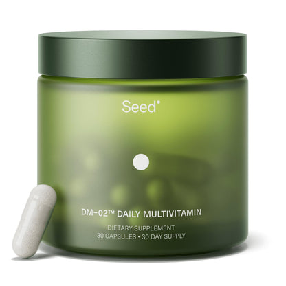 Seed DM-02 Daily Multivitamin - 100% DV Essential Vitamins and Minerals for Women & Men - Helps Fill Daily Nutrient Gaps - Immune, Bone, Hair, Skin & Nails Health - Vegan - 30 Capsules (30-Day Supply) Visit the Seed StoreUS supplements