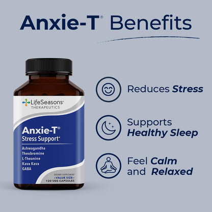 Anxie-T - Stress Relief Supplement - Supports Mood & Mental Focus - Feel Calm LifeSeasonsUS supplements