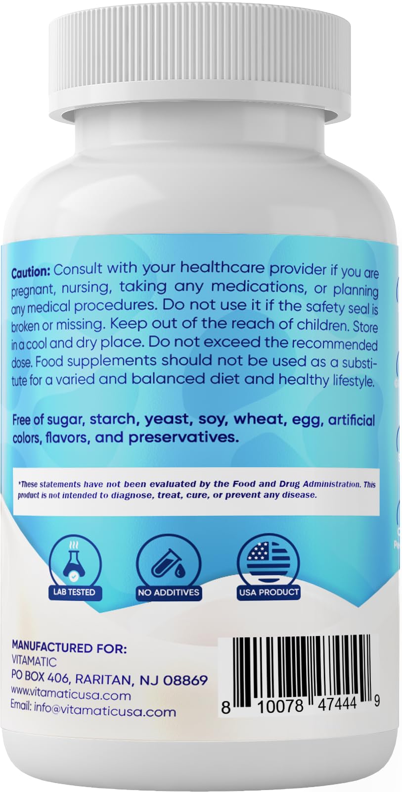 Vitamatic Bovine Colostrum Supplement 1000 mg per Serving - 50% Highest IgG - Supplement for Gut Health, Hair Growth, Beauty, Muscle Recovery, & Immune Support - 120 Capsules VitamaticAu supplements