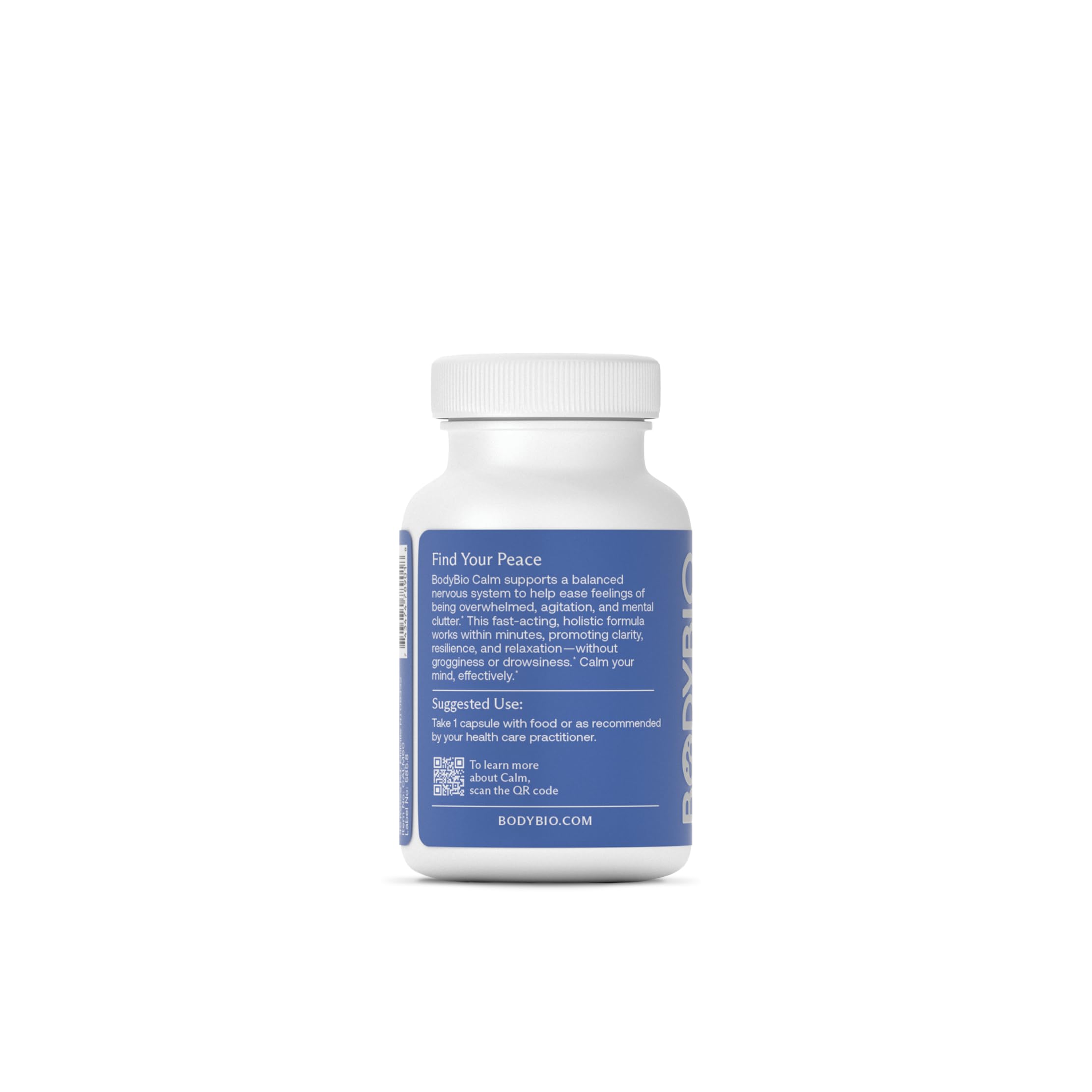 BodyBio Calm - Natural Stress Relief Blend with Rhodiola, Glycine & Phosphatidylserine - Supports Relaxation, Mental Focus & Balanced Cortisol - Non - Drowsy Formula BodyBioAu supplements
