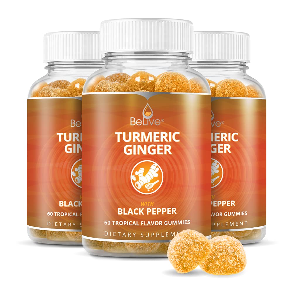 BeLive Turmeric Curcumin with Black Pepper & Ginger - Turmeric and Ginger Supplement BeLiveUS supplements