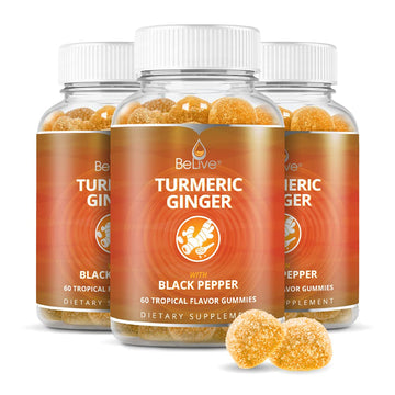 BeLive Turmeric Curcumin with Black Pepper & Ginger - Turmeric and Ginger Supplement BeLiveAu supplements