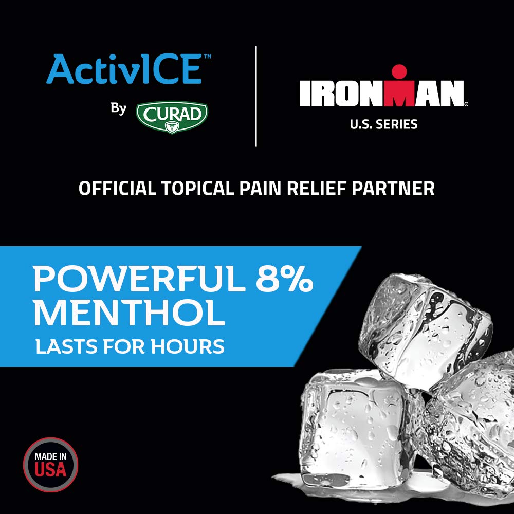 Curad IRONMAN ActivICE Cooling Spray, Topical Pain Relief for Arthritis, Joint, Muscle, Back & Body Aches & Pain, 4 oz (1 count) CuradAu supplements