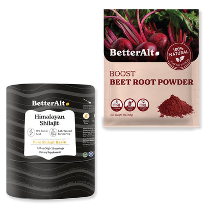 Better Alt Beet Root Powder - 16oz, 100% Natural Nitric Oxide Booster and Pure Himalayan Better AltUS supplements
