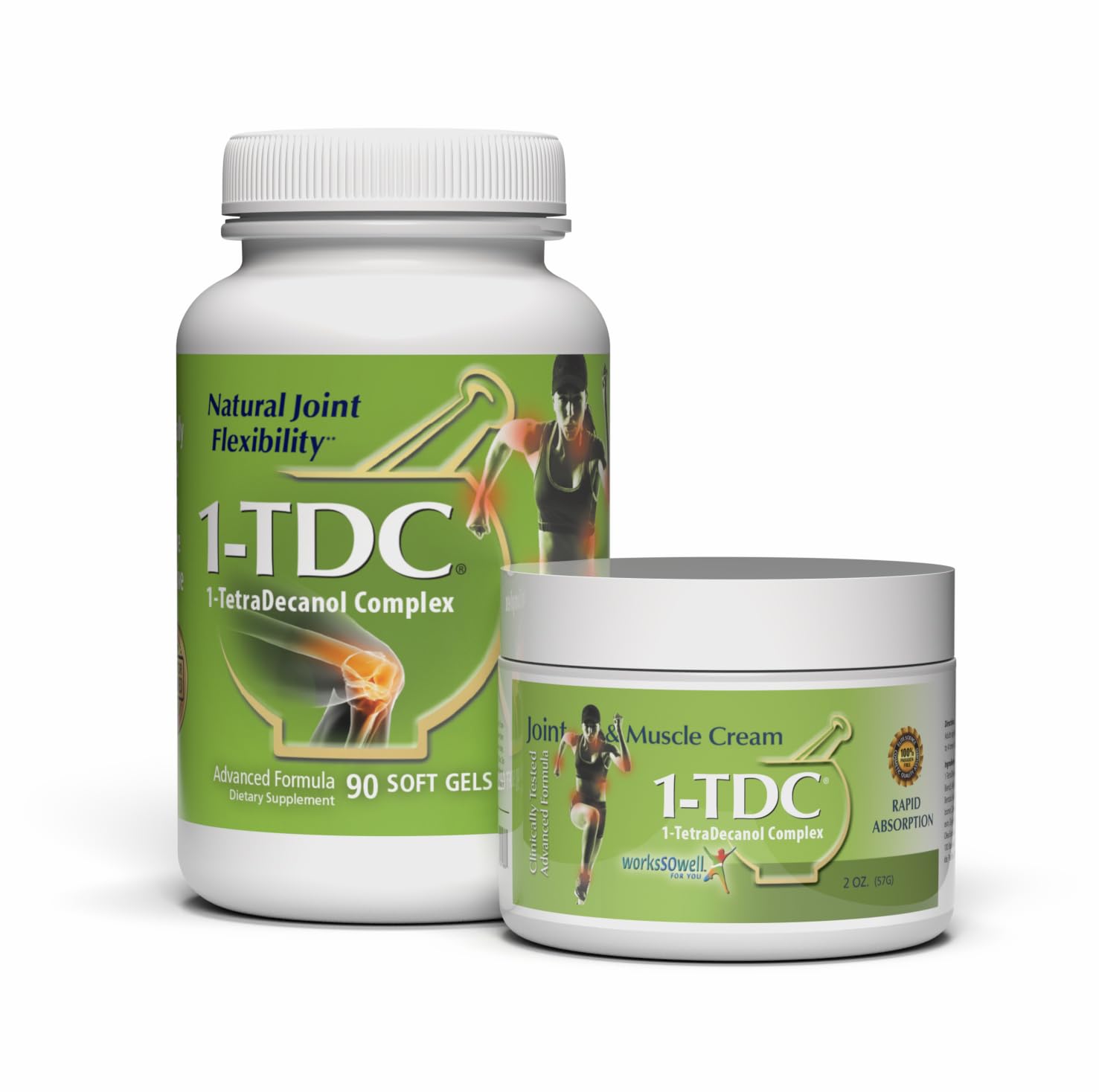 Joint & Muscle Health Soft Gels and Relief Cream 2 oz Bundle 1-TDCAu supplements