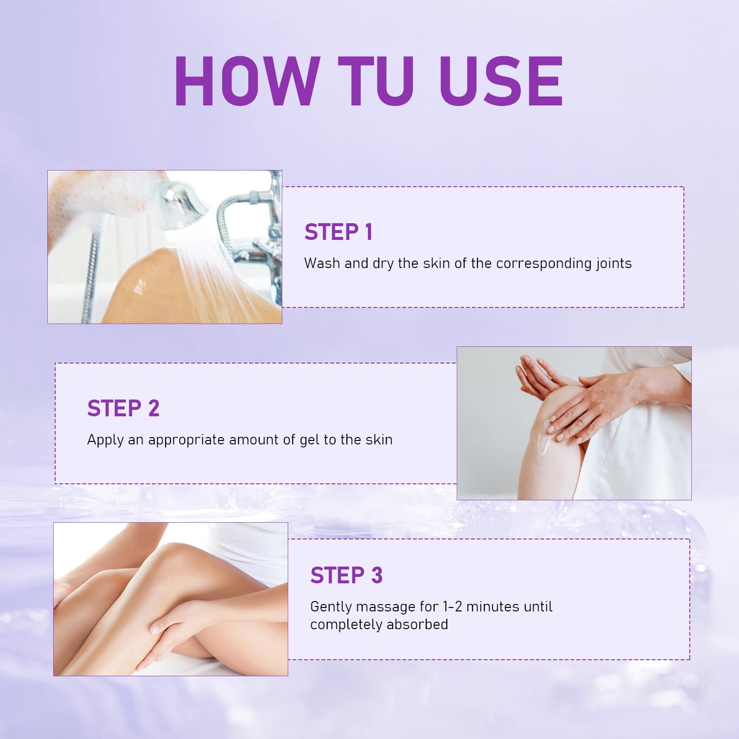 2PCS Soothing Relief Massage Gel, Joint Gel Purple Gel Cooling Activities Throughout The Body, Soothing Knees, Lumbar, Neck, Back, Shoulders, Hands, and Feet iaredonAu supplements