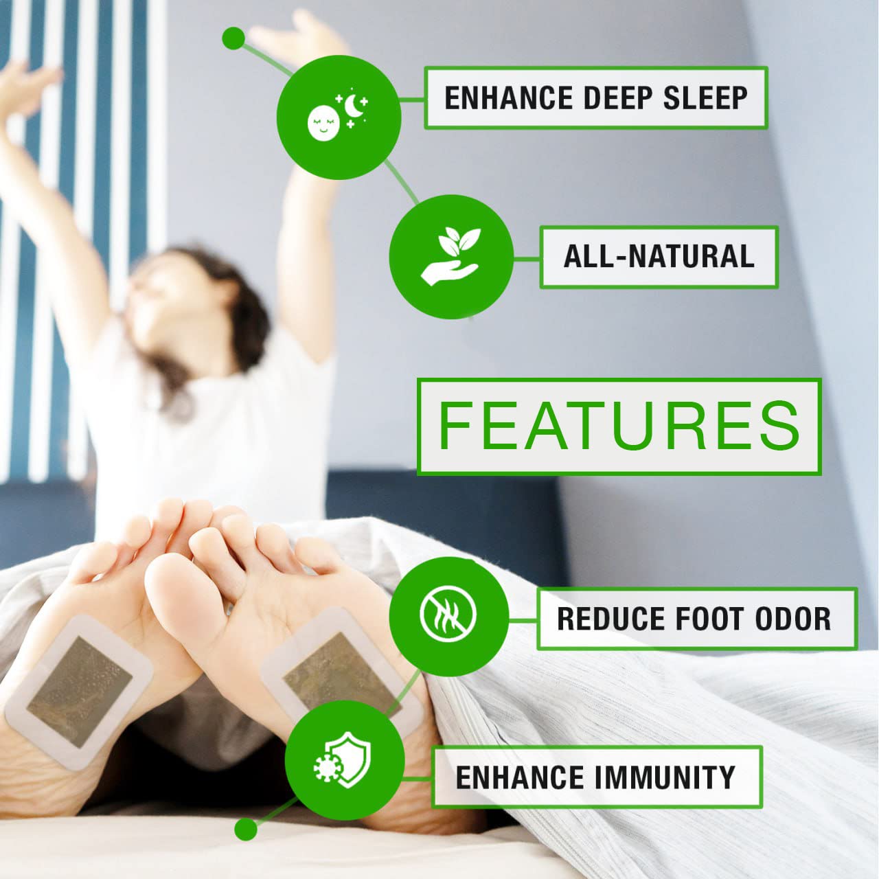 Foot Paches, Premium Deep Cleansing Foot Pads, Bamboo Foot Paches RanthermAu supplements