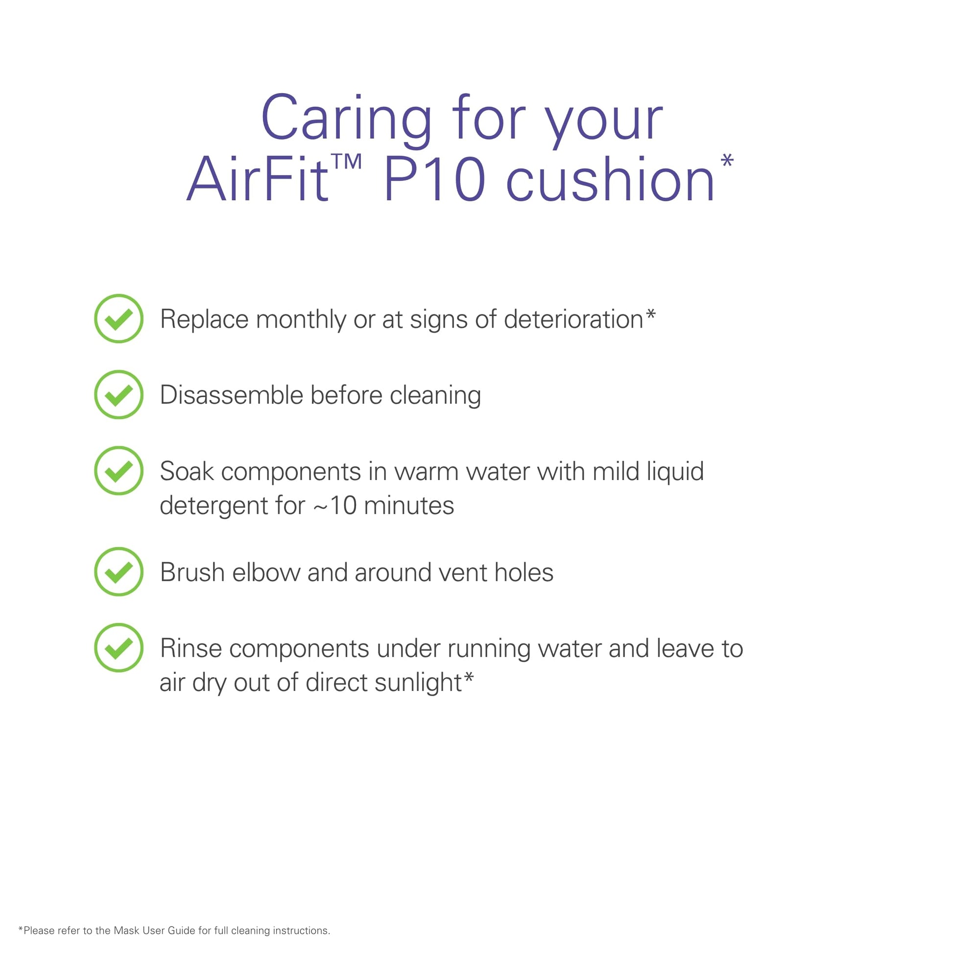ResMed AirFit P10 Nasal Pillow Replacement Cushion - Medium ResMedAu supplements