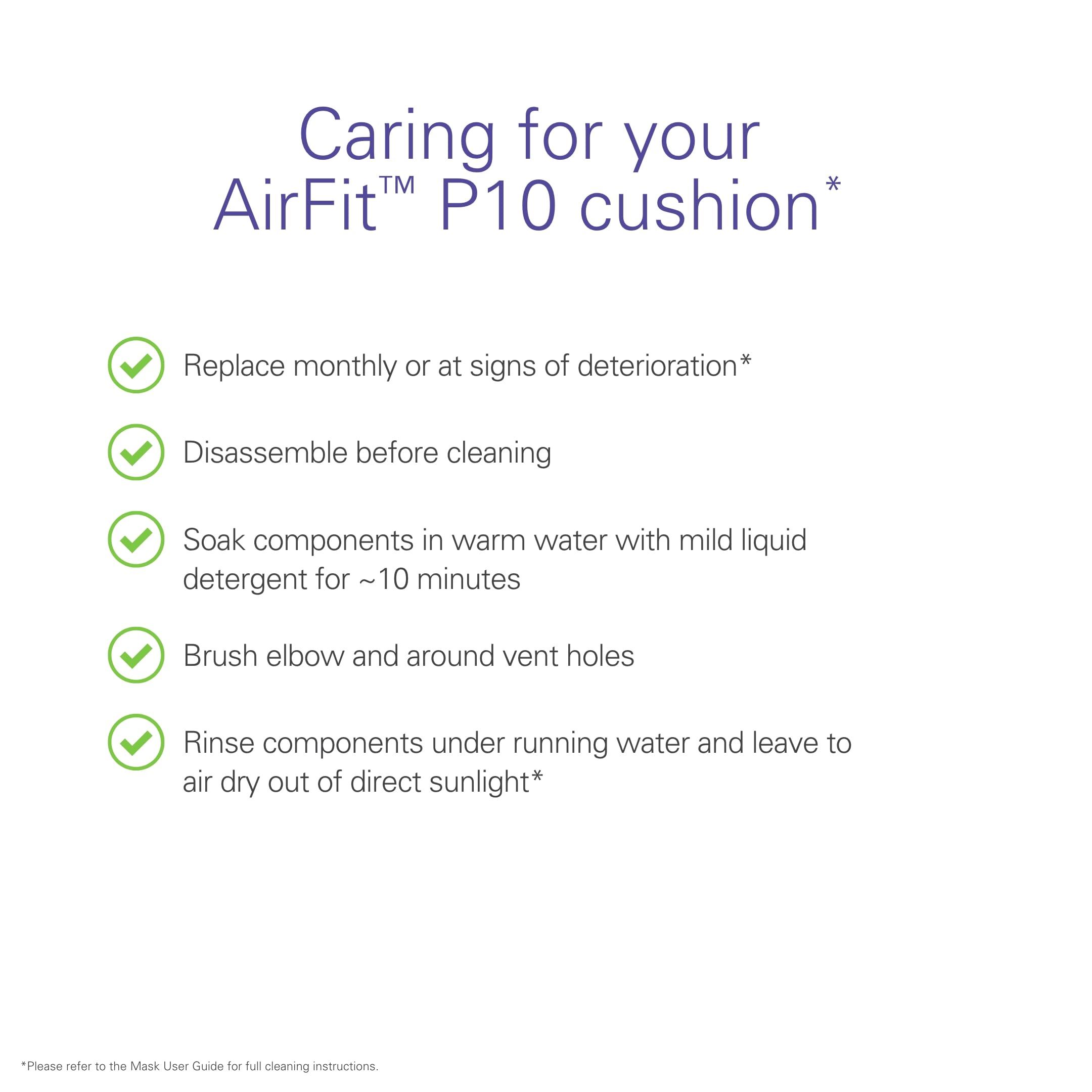 ResMed AirFit P10 Nasal Pillow Replacement Cushion - Medium ResMedAu supplements