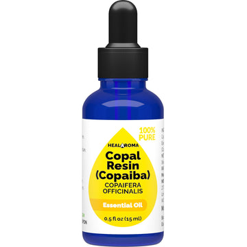 Copaiba - Copal Resin Essential Oil 15 ml - 0.5 oz - Pure & Natural - with Pipette Dropper MONOHERBAu supplements