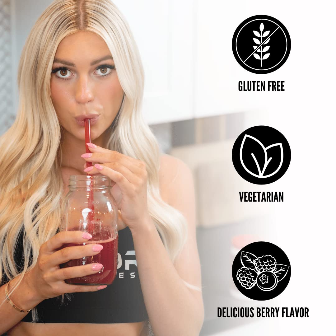 4KOR Fitness Power Reds & Greens: an Energizing Greens Drink Made up of Antioxidant-Rich Superfoods, Gluten-Free and Vegetarian, 30 Servings (1 Bottle) 4KOR FitnessAu supplements