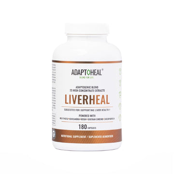 ADAPTOHEAL Milk Thistle, Turmeric and Astragalus Complex – Liverheal Herbal Liver Cleanse and Detox Formula with Artichoke and Schisandra Extracts – High-Potency Plant Blend (180 Capsules) ADAPTOHEALAu supplements