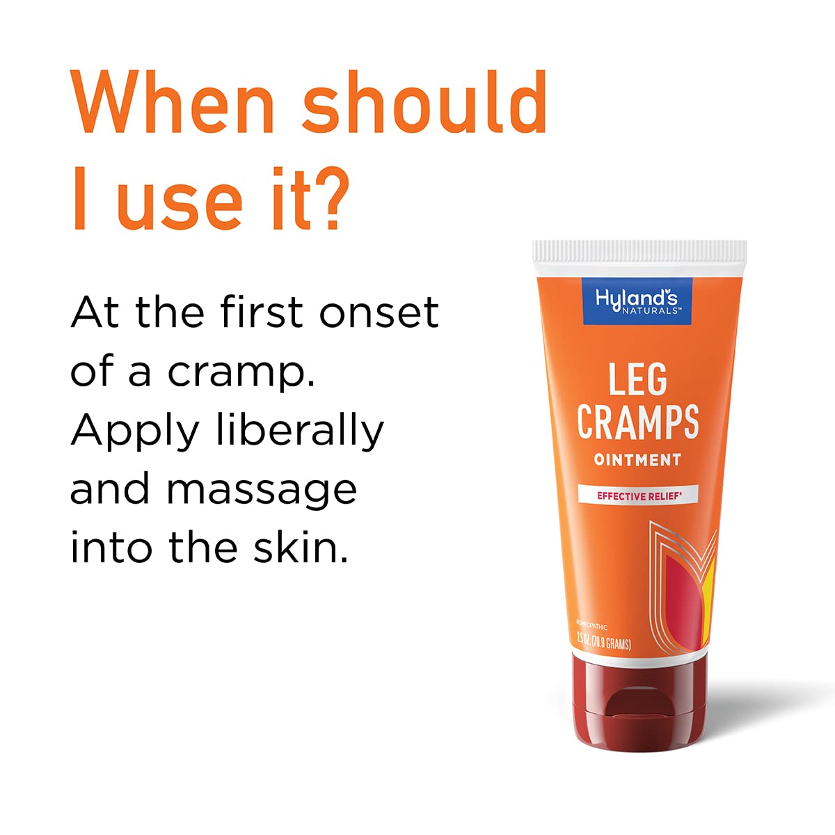 Hyland's Leg Cramps Ointment, Arnica Gel Leg Cramp Relief, Natural Relief of Calf, Leg and Foot Cramp, 2.5 oz Hyland'sAu supplements