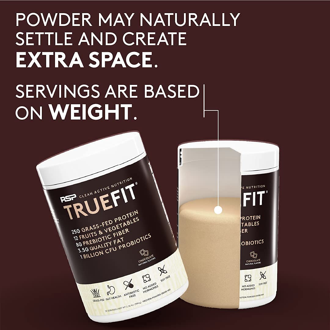 TrueFit Meal Replacement Shake Protein Powder, Grass Fed Whey + Organic Fruits RSP NUTRITIONAu supplements