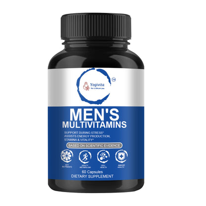 Yogivita Men’s Multivitamin – Complete Wellness, Energy & Immunity Support – Vegan, Gluten-Free, 60 Capsules YogivitaUS supplements