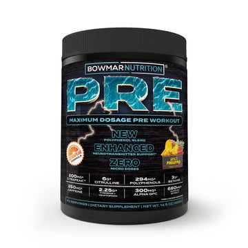 Bowmar Nutrition Pre Workout with Stimulants, Pre Workout Powder, Pump Supplement BOWMAR NUTRITIONAu supplements