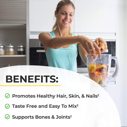 Collagen Peptides Powder - Grass Fed, Pasture Raised with Aminos - Promotes Healthy BioSchwartzUS supplements