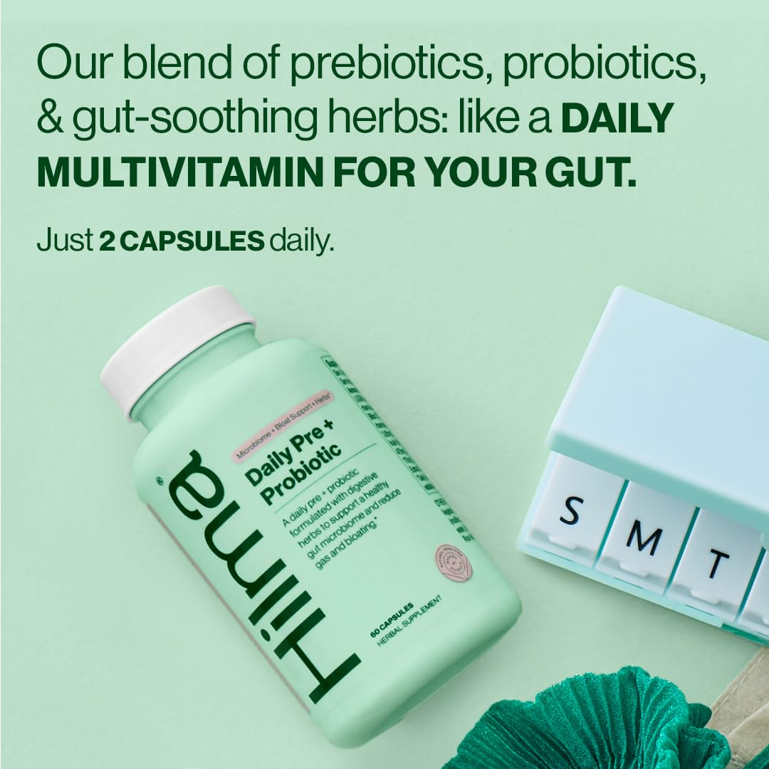 Hilma Daily Pre + Probiotic + Herbs - Support a Healthy Gut While Reducing Gas & Bloating HilmaUS supplements