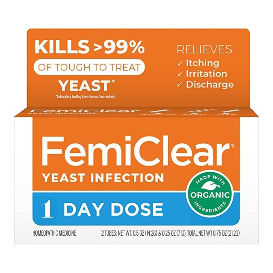 FemiClear 1-Day Dose Yeast Infection | Yeast Infection Relief | Homeopathic Solution FemiClearAu supplements