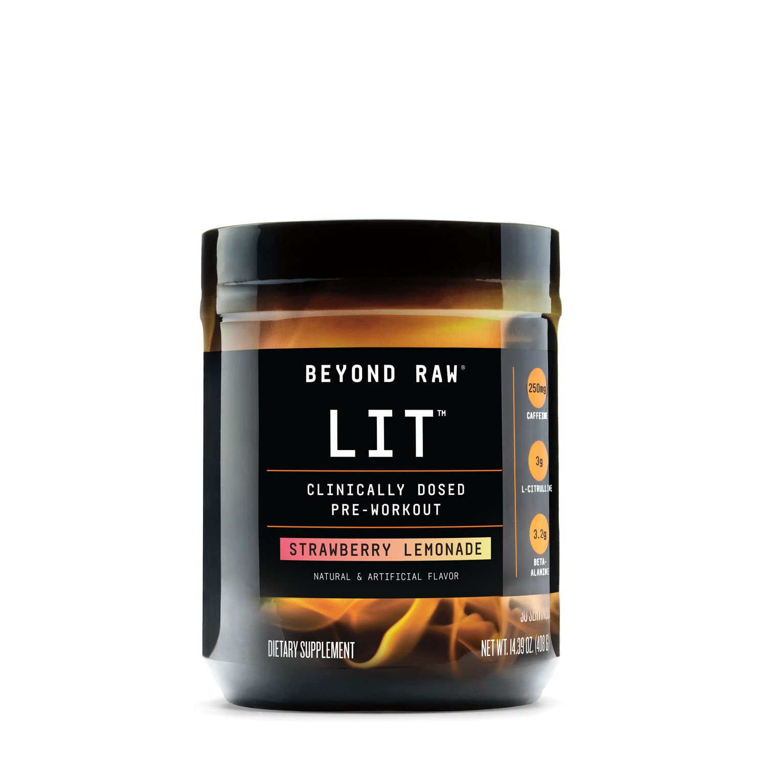 BEYOND RAW LIT | Clinically Dosed Pre-Workout Powder | Contains Caffeine, L-Citrulline BEYOND RAWAu supplements