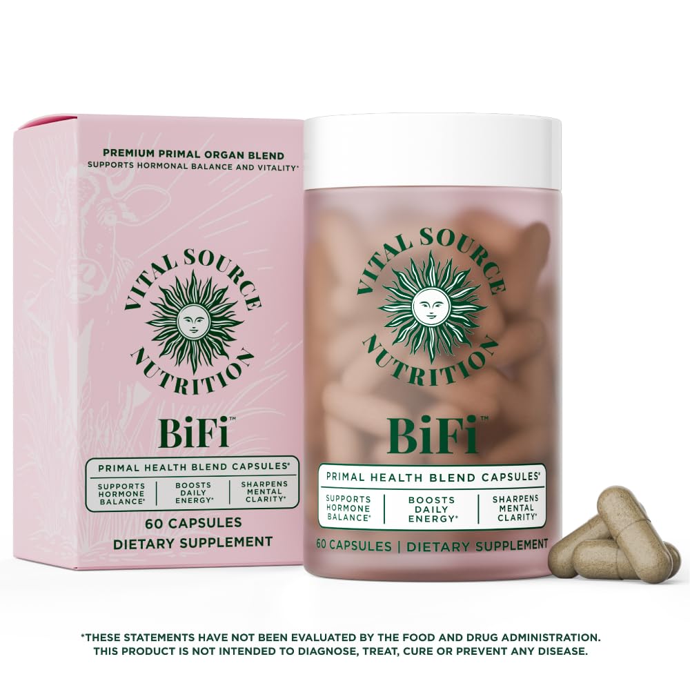 Vital Source Nutrition - BiFi Capsules - Premium Primal Organ Blend - Supports Hormone Health, Energy, Stamina & Clarity - Daily Vitality - Ancestral Supplements for Women - No Artificial Ingredients Vital Source NutritionAu supplements