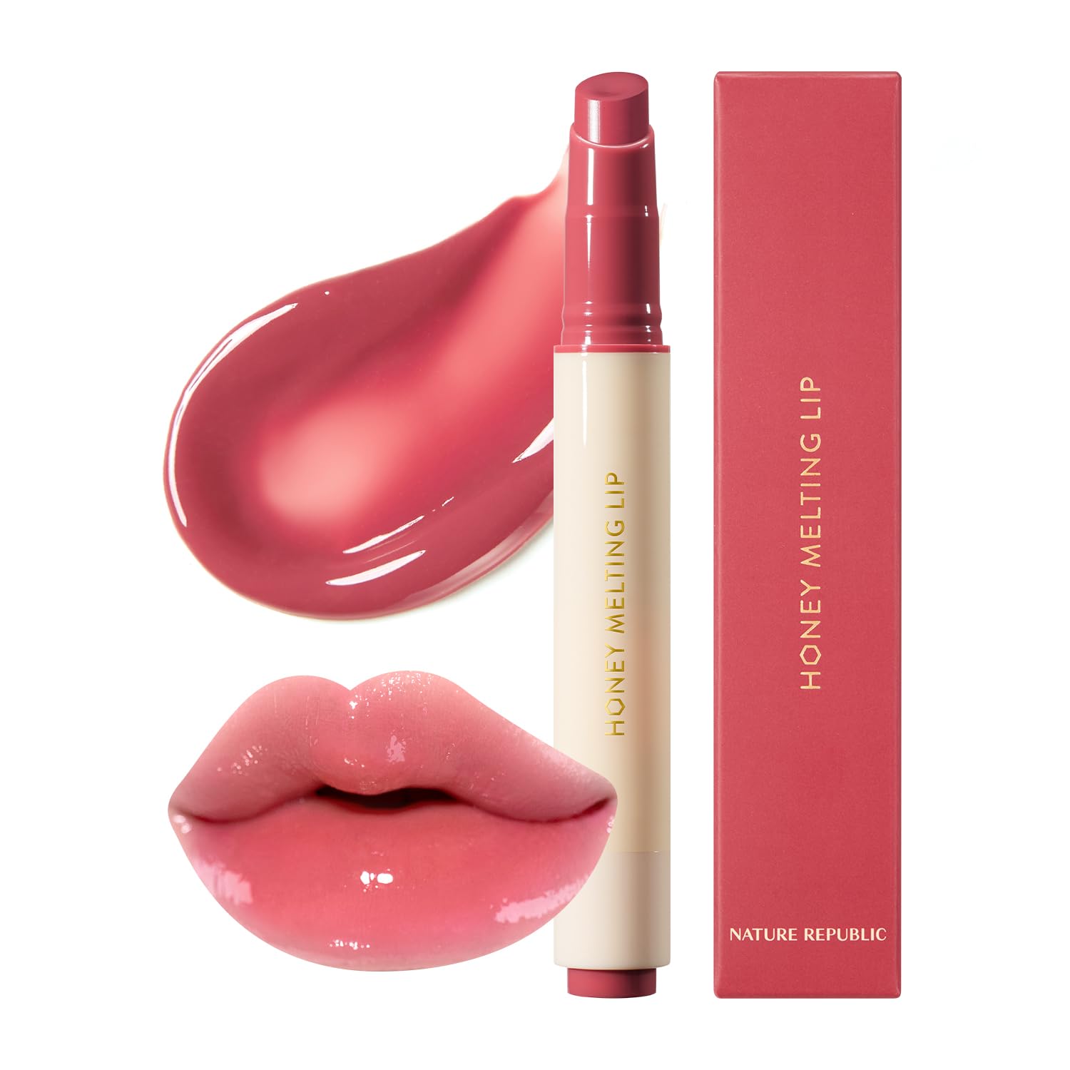Nature Republic HONEY MELTING LIP (03 BERRY) SOFT LIP STICK, Hydrating Gloss, Moisturizing balms, Sheer tint, Shine & Glowy Finish, korean make up Nature RepublicAu supplements