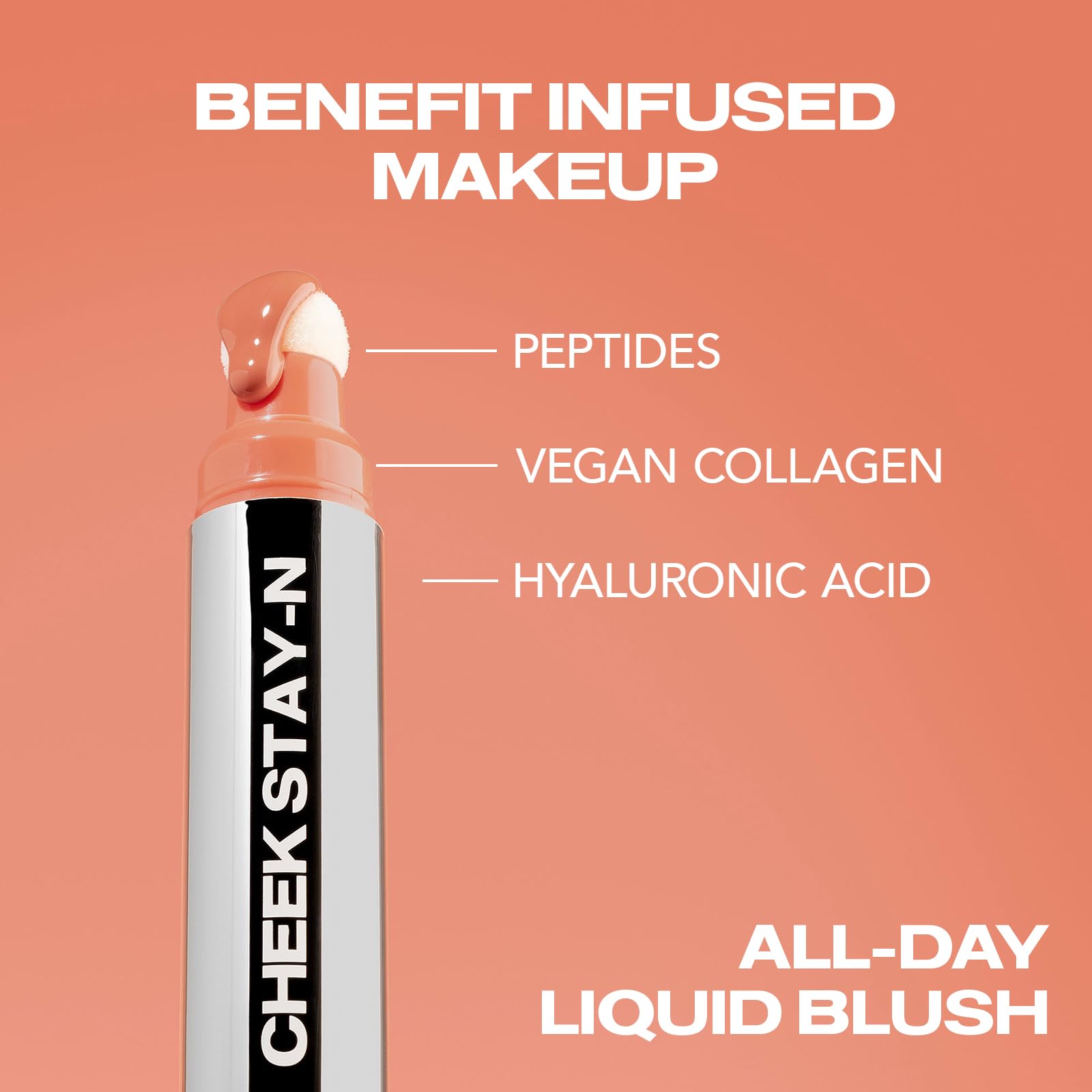 Sacheu Cheek STAY-N Liquid Blush for Cheeks — High Pigment, Buildable, Lightweight Cream Blush for Dewy & Radiant Flushed Cheeks — Long-lasting & Cruelty Free, I'm Playful SacheuAu supplements