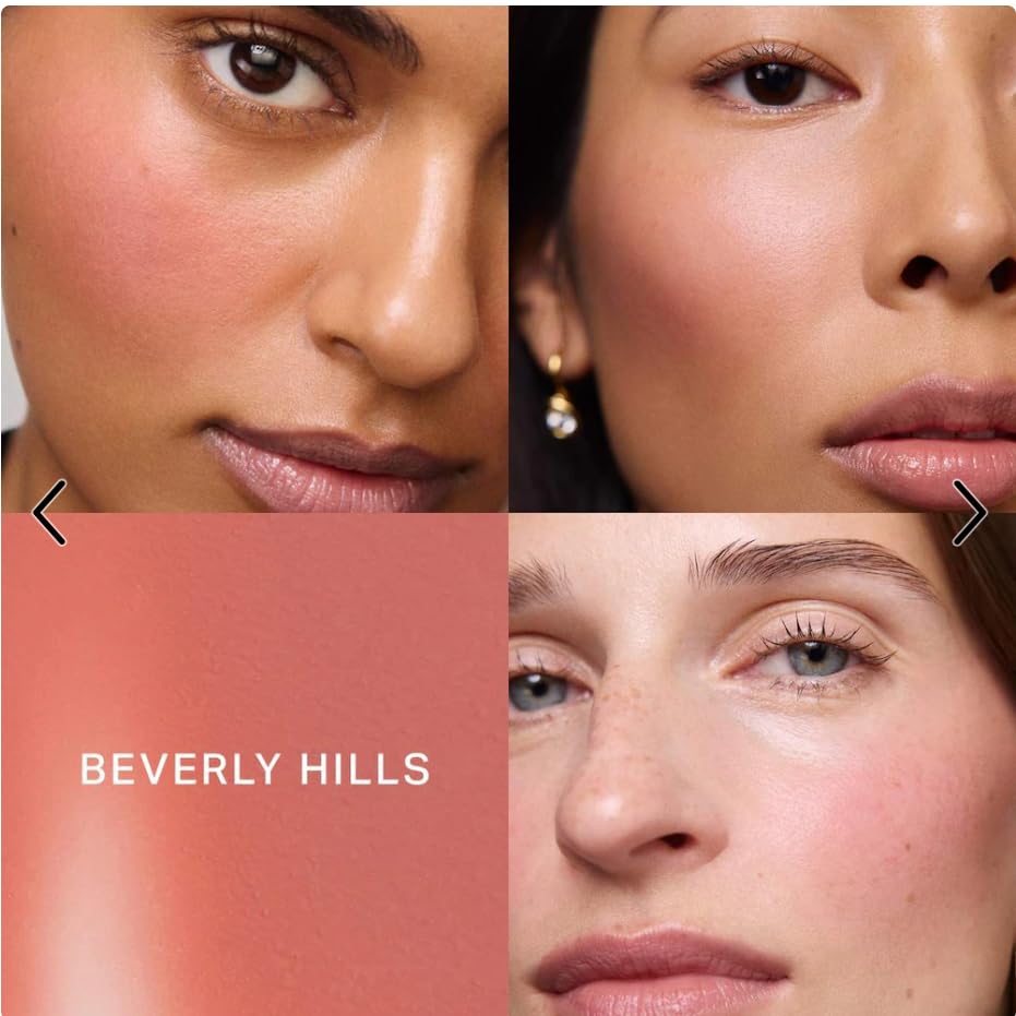 Merité Beverly Hills Cream Blush, Lightweight Buildable Color Balm with Vitamin E for Cheeks and Lips Flush Balm Cream Blush (0.31oz) (Beverly Hills - soft peach) GenericAu supplements
