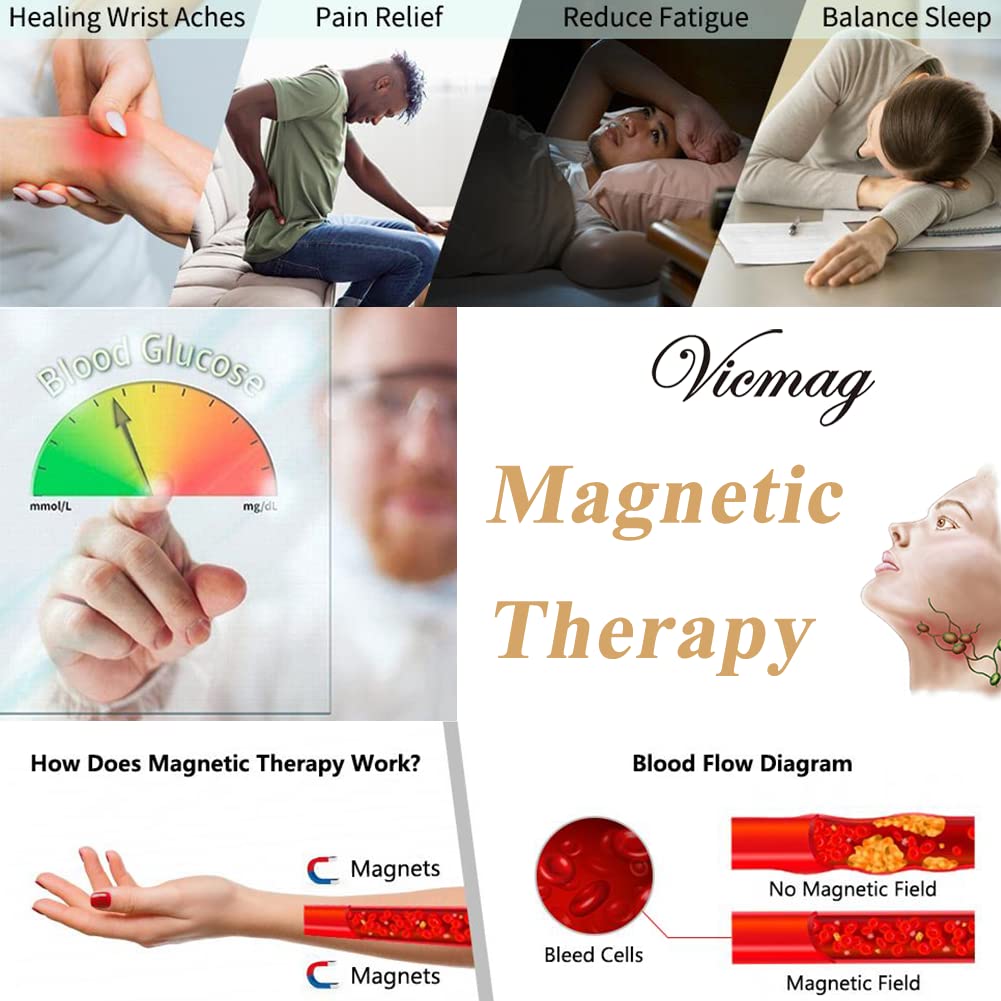 Vicmag Copper Magnetic Ring for Women Men 100% Solid Pure Copper Adjustable with Jewelry Gift Box VicmagAu supplements