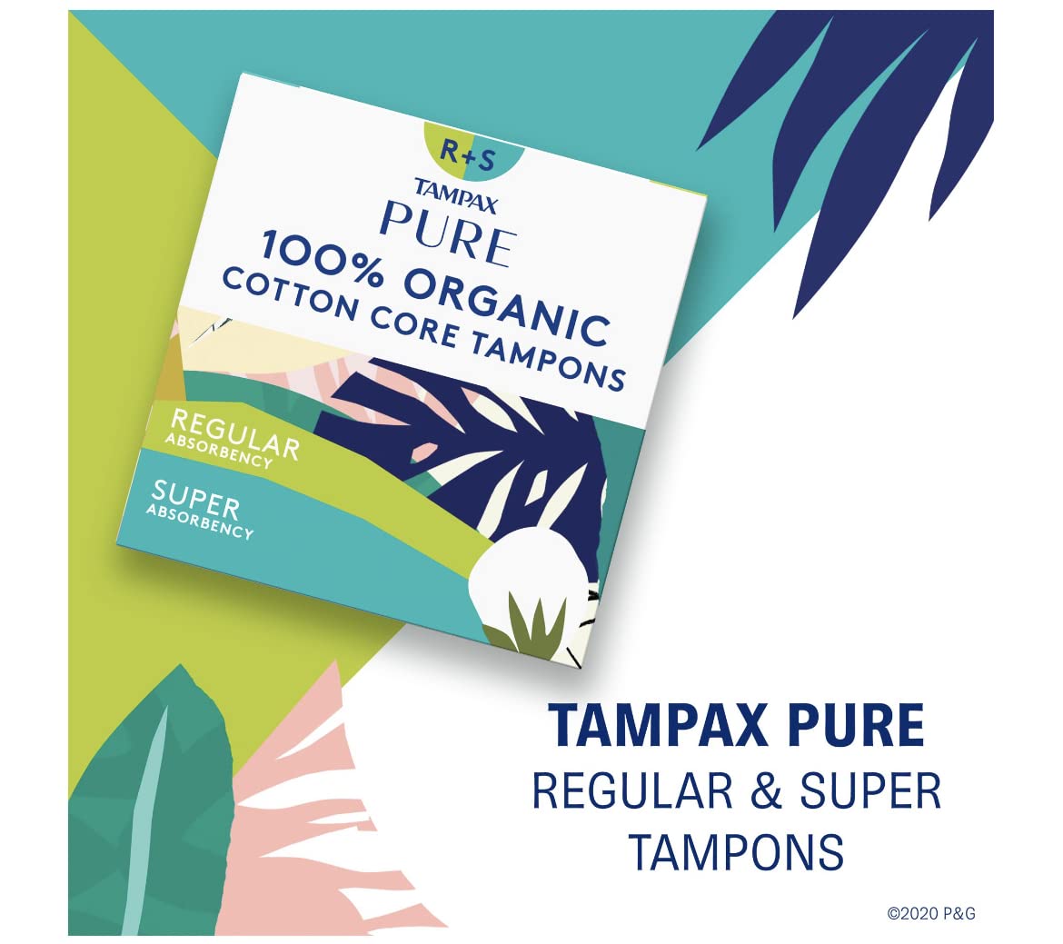 Tampax PURE COTTON 22-pack (11 Regular/11 Super) TampaxAu supplements