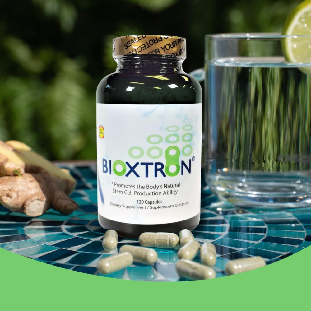 Bioxtron Natural AFA Stem Cell Supplement - Joint Support & Muscle Pain - Immune System Support - Natural Blue Green Algae Spirulina - 120 Caps BioxtronAu supplements