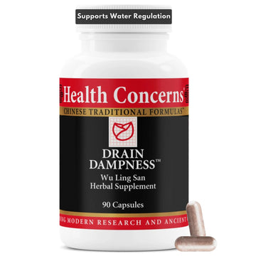 Health Concerns Drain Dampness – Kidney Support – Water Retention Relief – Chinese Herbal Formula with Alisma, Poria, Polyporus, Cinnamon – 2250 mg of a Proprietary Herbal Blend – 90 Capsules Health ConcernsAu supplements