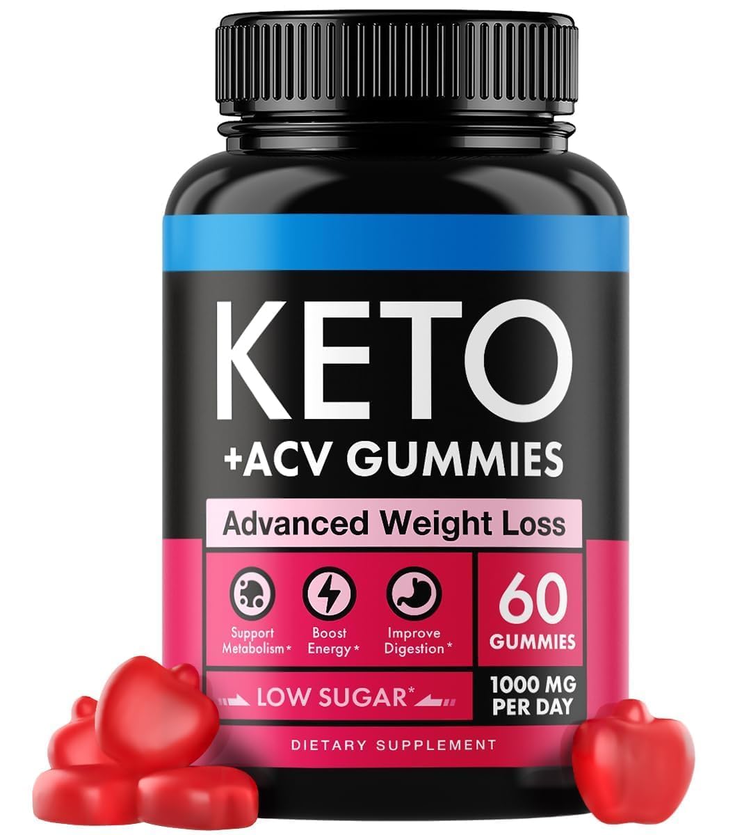 Keto Apple Cider Vinegar Gummies 1000mg - Well-Digested ACV Keto Gummies for Weight Loss BeilancyUS supplements