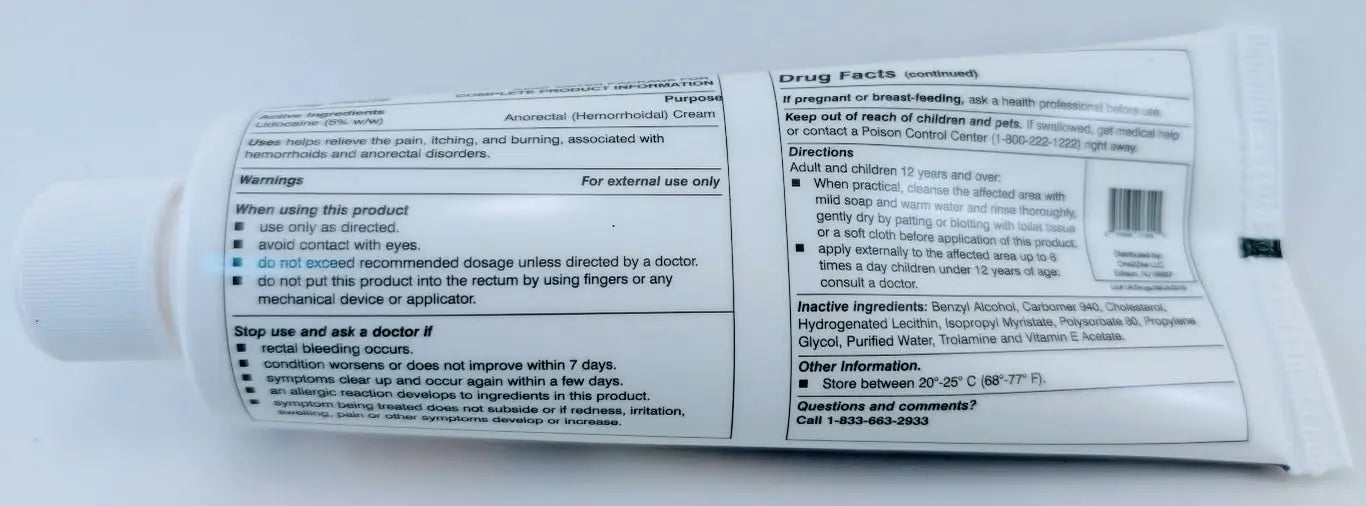 HEALTH ONE Lidocaine 5% Cream Maximum Strength Topical Anorectal Numbing Cream – 4 oz CRC Tube HEALTH ONEAu supplements