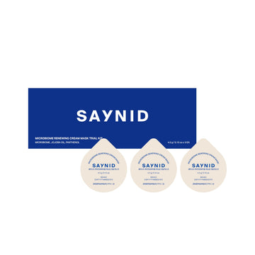 SAYNID MICROBIOME RENEWING CREAM MASK TRIAL KIT, Wash-off Cream, Soft Exfoliating Face Scrub Dead Skin Cells | 4.5g/0.15oz (3EA) SAYNIDAu supplements