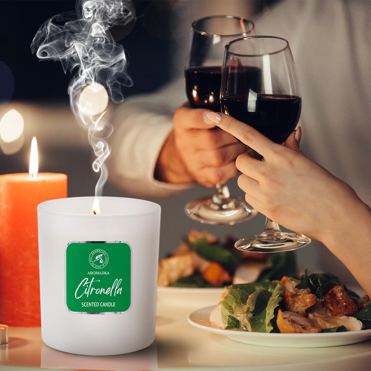 Scented Candle Citronella 200g - Aromatherapy Candle - Soy Wax Candles for Home Scented AROMATIKAAu supplements
