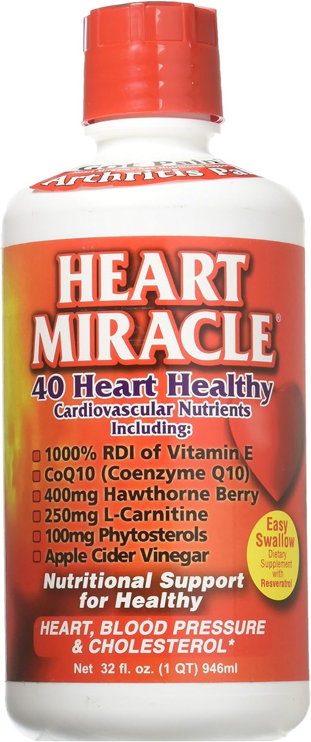Century Systems - Heart Miracle, Nutritional Supplement for Blood Pressure, Cholesterol, and Cardiovascular Support, 32 Ounce Liquid, 16-32 Servings Century SystemsAu supplements