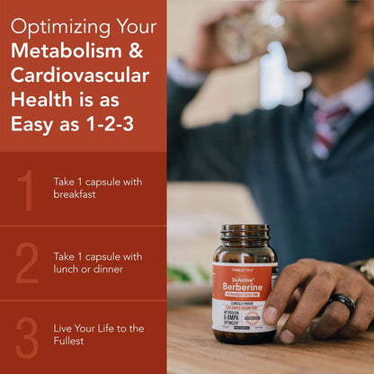 SoActive Berberine 550mg: 9.6X Higher Absorption, Clinically Proven Most Effective Triquetra HealthUS supplements